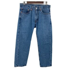 Levi's 505 Regular Fit Jeans Mens‎ W34 L29 Medium Wash Blue Denim